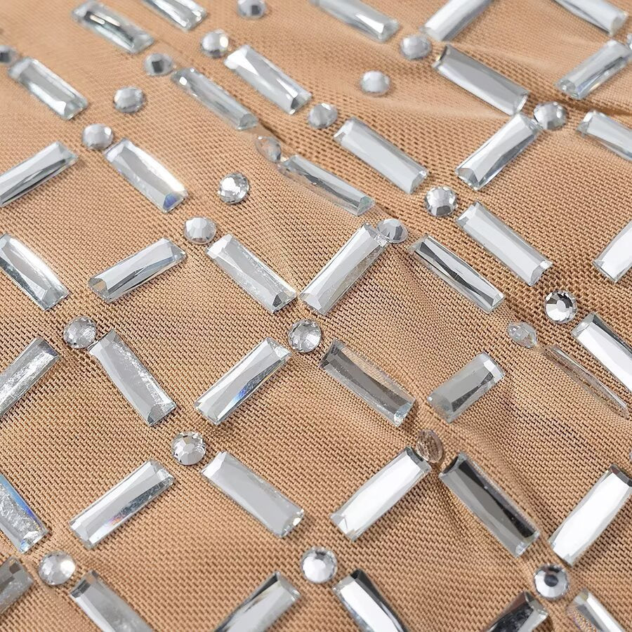 Trendy mesh halter dress