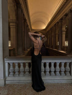 French satin mermaid gown