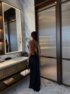 French satin mermaid gown