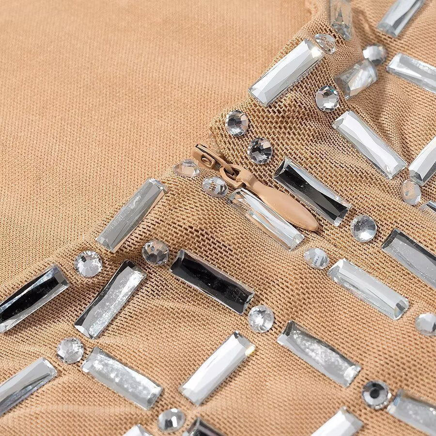 Trendy mesh halter dress