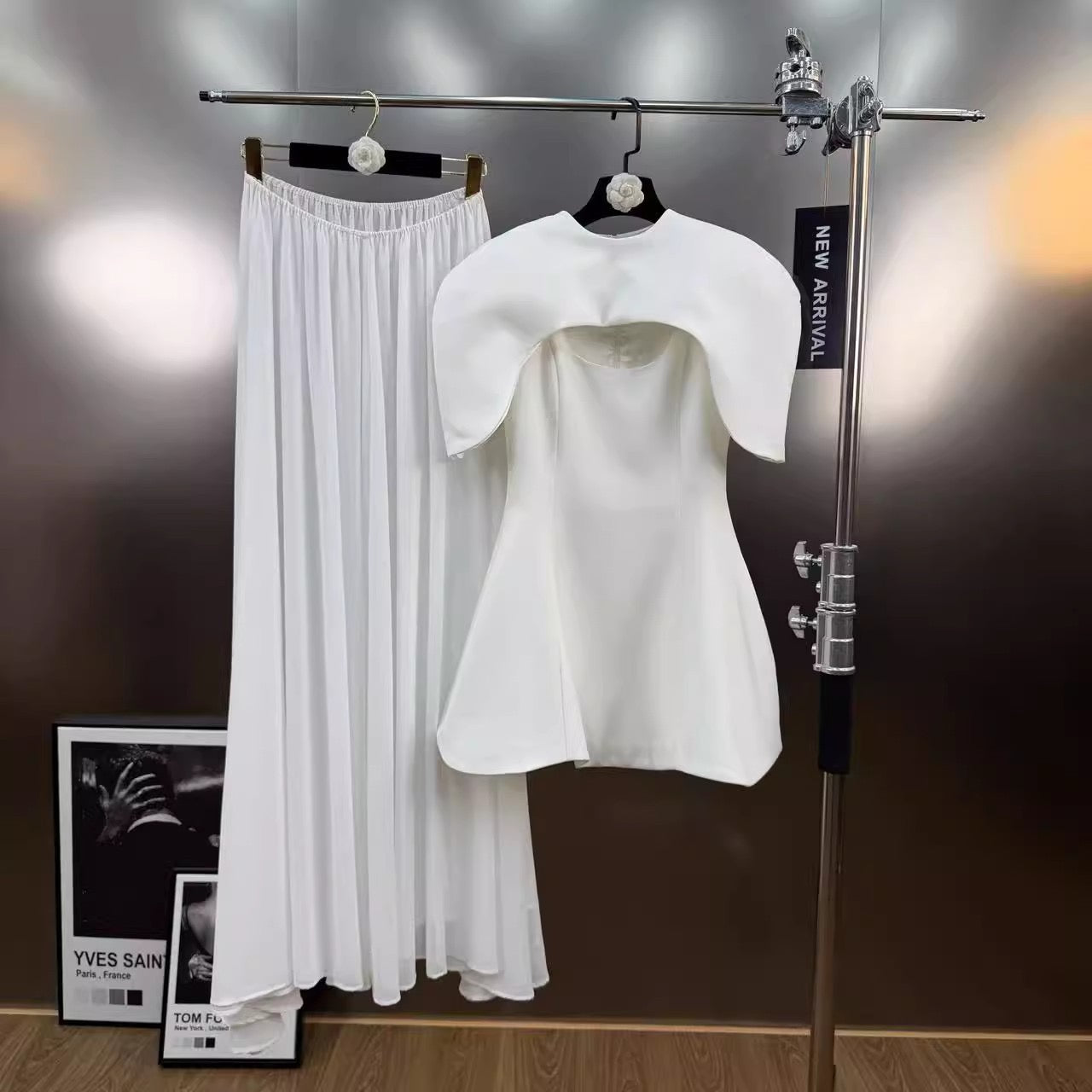 Australian shawl 3 pieces style dress