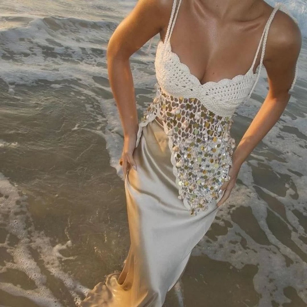 Casual sequin top