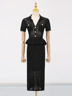 Ruffle edge dress style