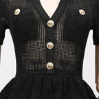 Ruffle edge dress style