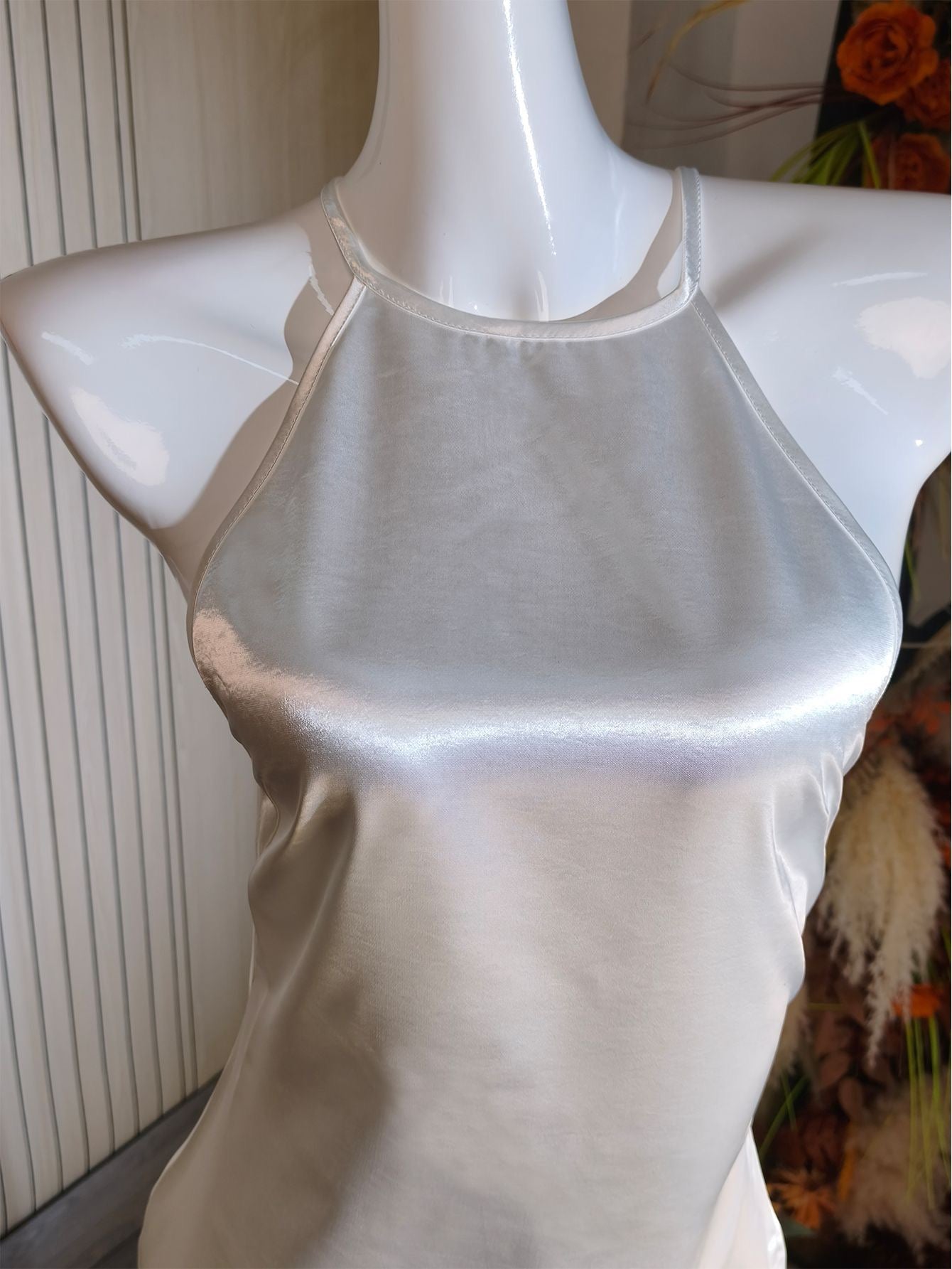 French satin mermaid gown