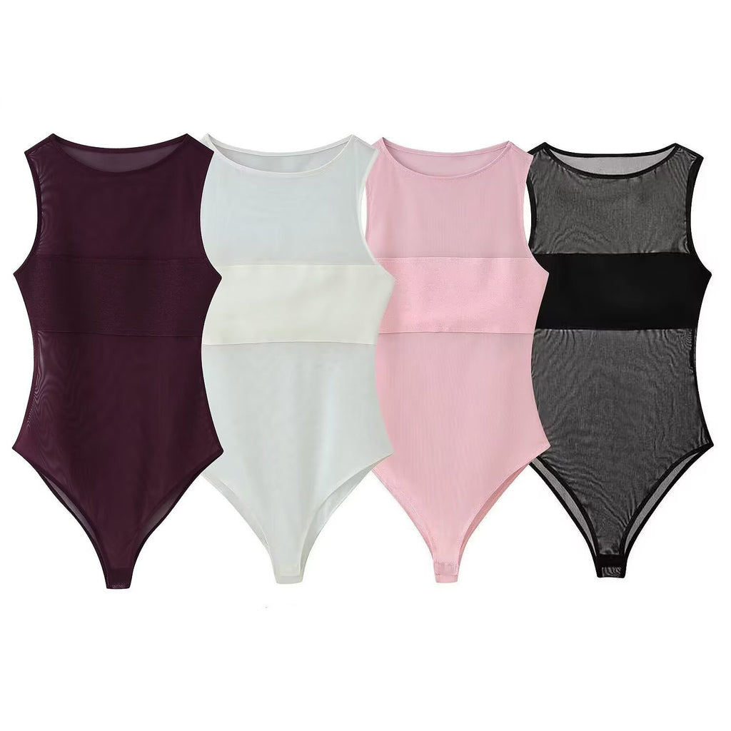 Mesh slim fit bodysuit