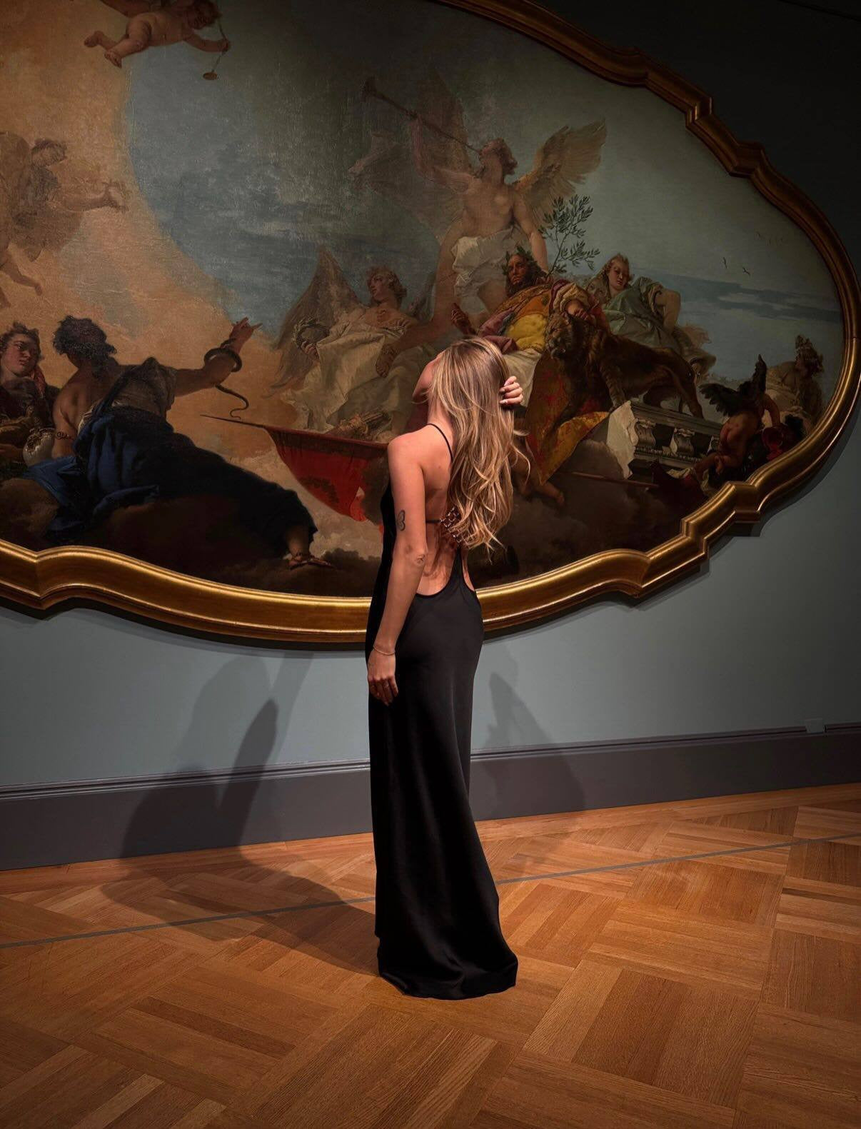 French satin mermaid gown