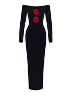 Sexy hot red flower style