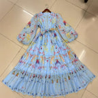 Australian niche print long dress
