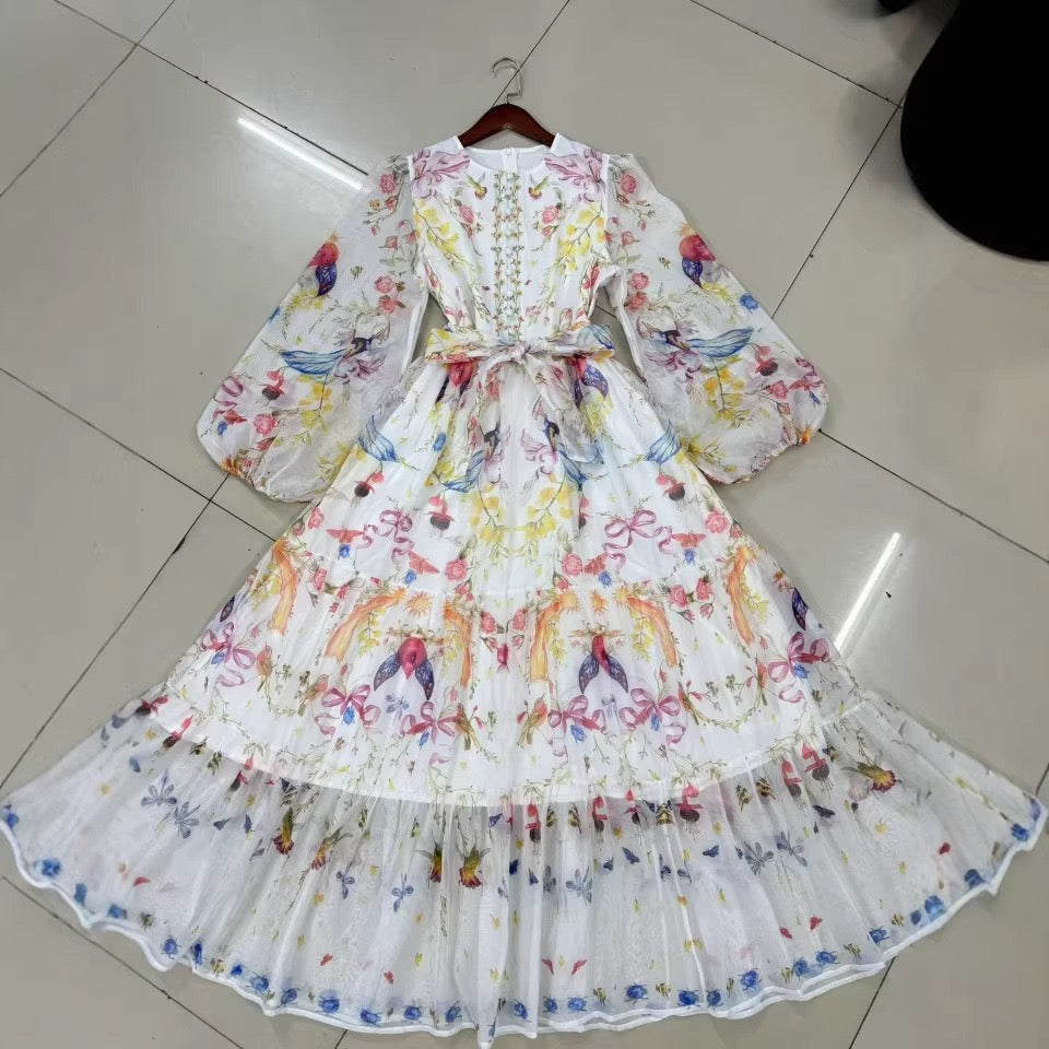 Australian niche print long dress