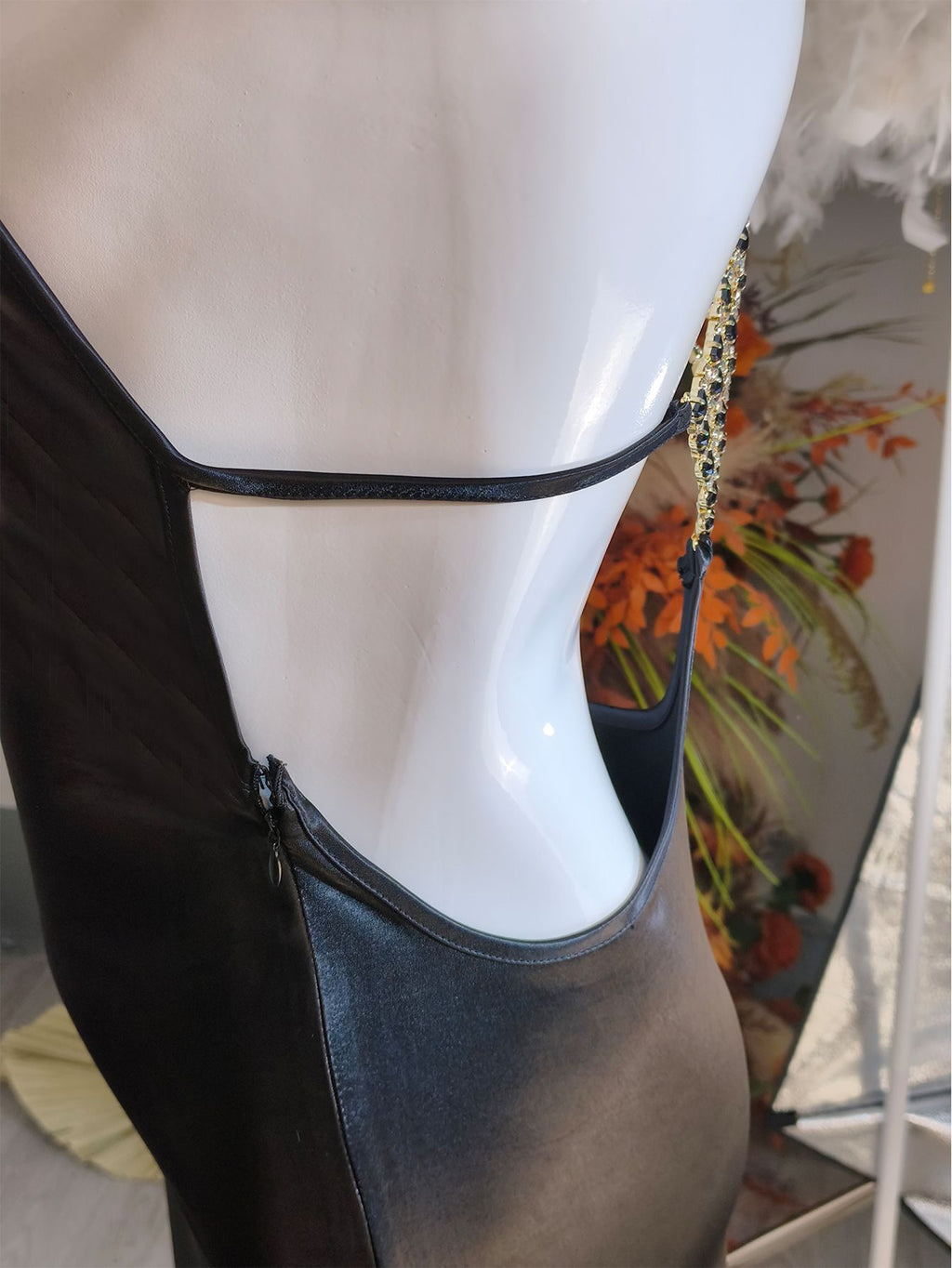 French satin mermaid gown