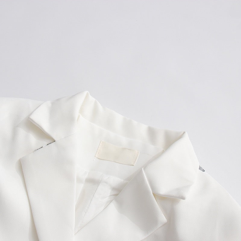 Sequined lapel set