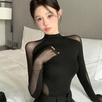 Mesh splicing top