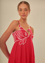 Spanish Open back & cinched waist dress