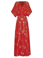 Heavy sequin embroidery dress