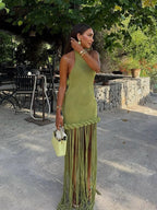 Braided tassel dress