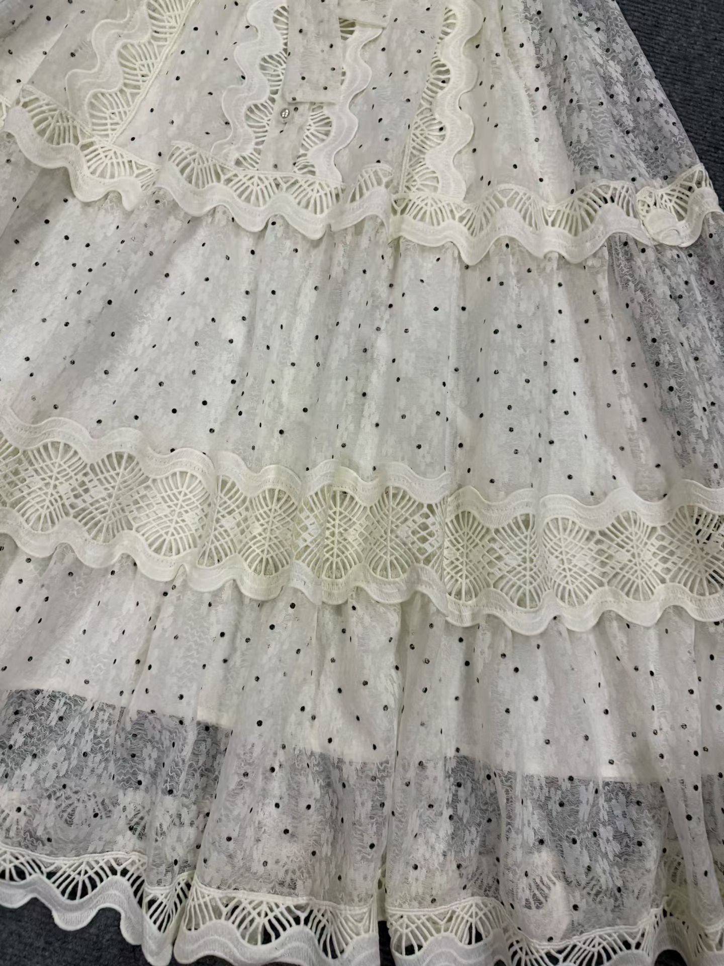 French design mesh dress