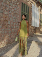 Braided tassel dress