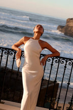 French satin mermaid gown