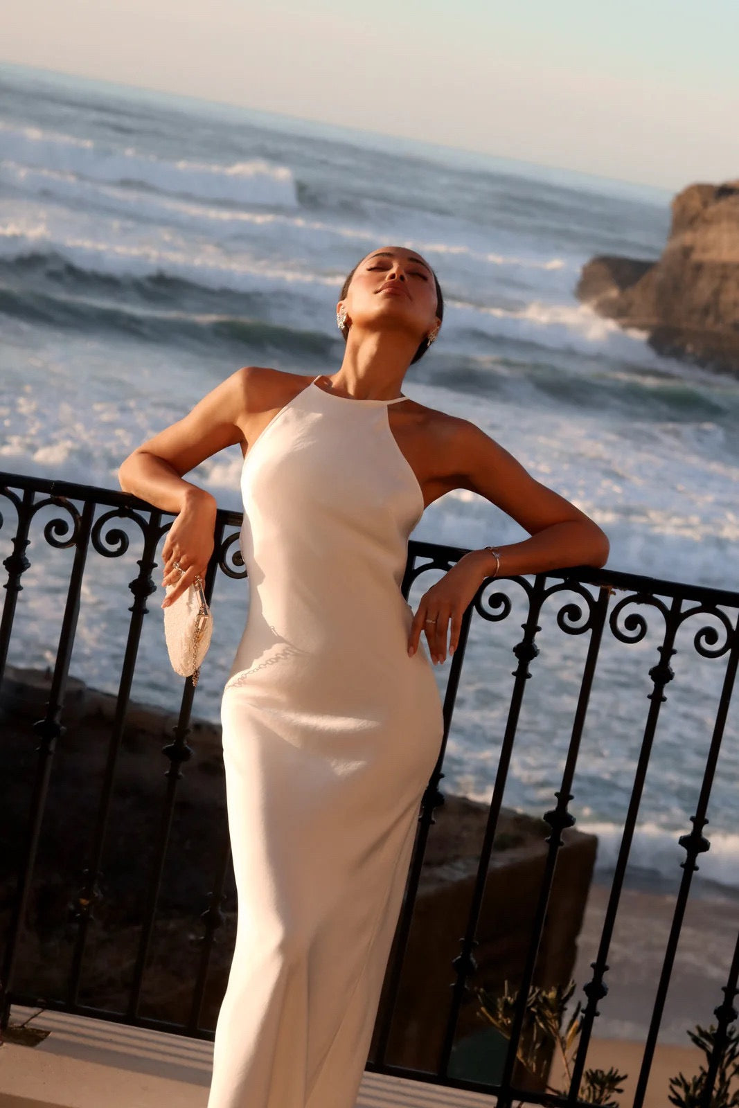 French satin mermaid gown