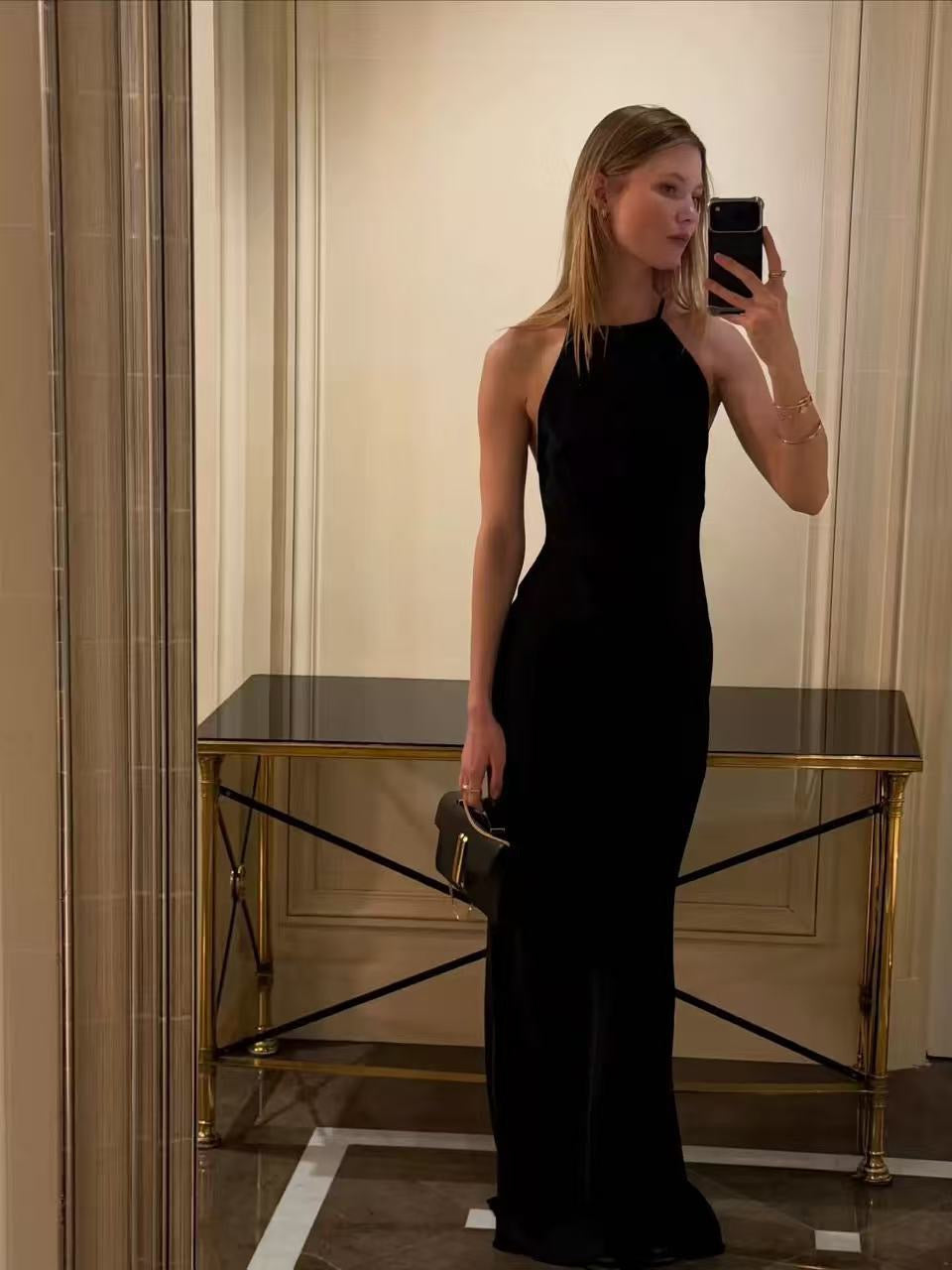 French satin mermaid gown