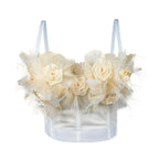 3D floral corset