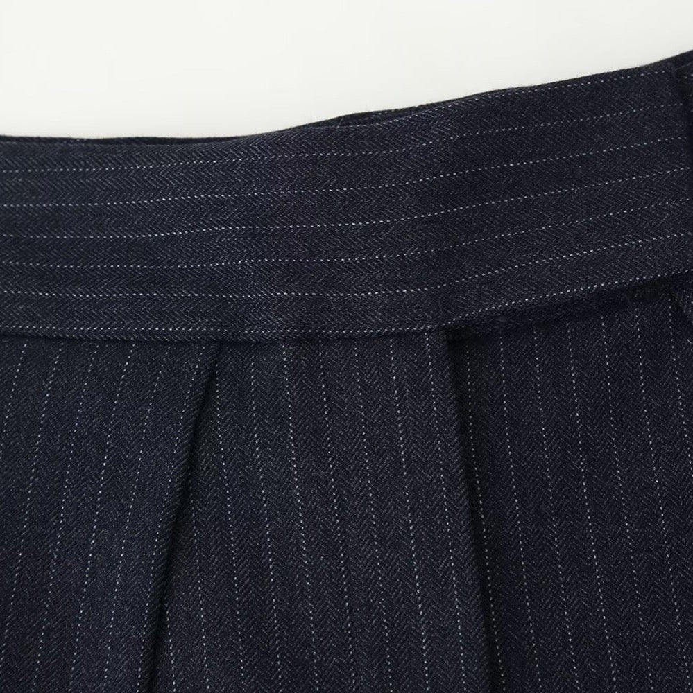 New pleated long pants