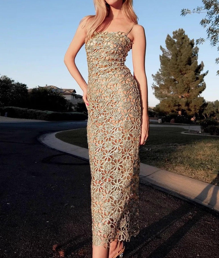 Spaghetti style dress