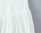 Fishbone French halter neck dress