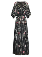 Heavy sequin embroidery dress