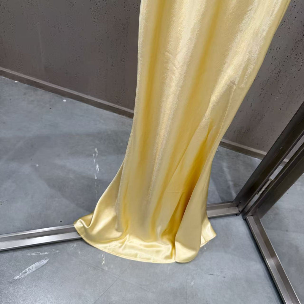 French satin mermaid gown