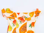 Summery fruity mini dress