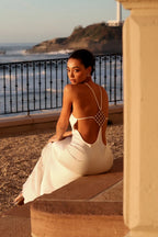 French satin mermaid gown