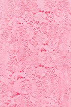 Pinky floral lace dress