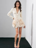 Suit style blazer dress
