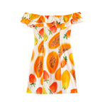 Summery fruity mini dress