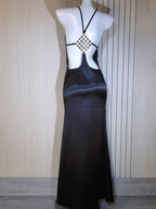 French satin mermaid gown
