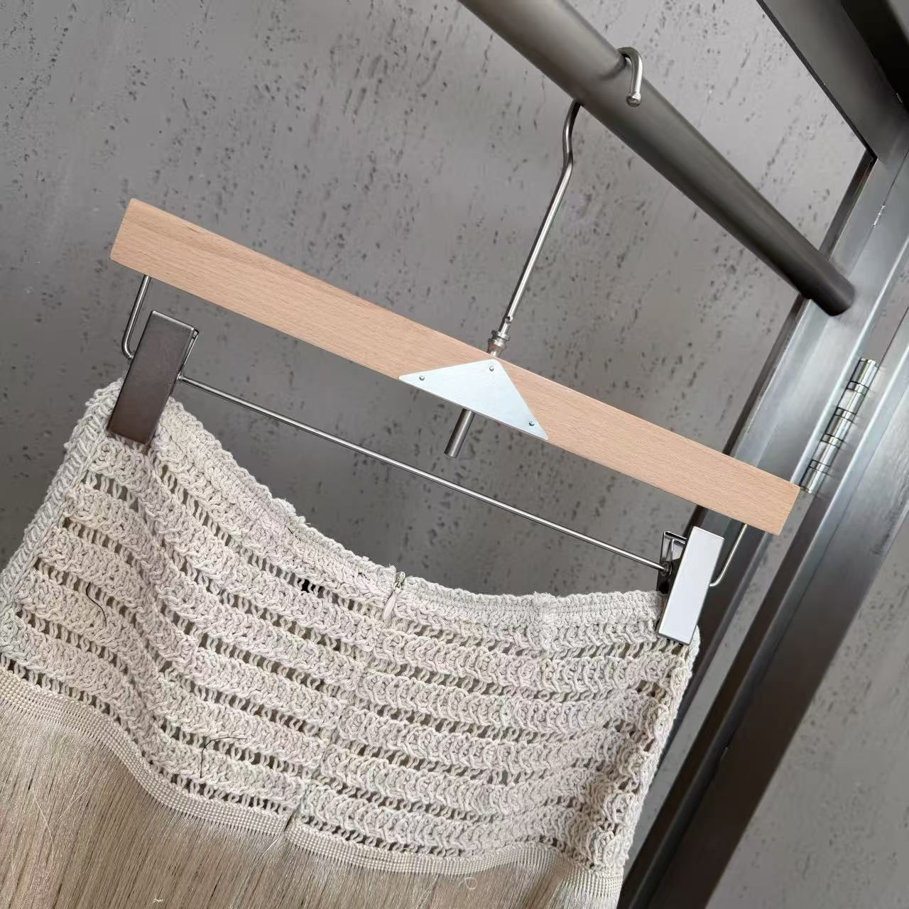 Tassel knitted wrap set