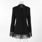 Lace blazer style