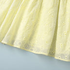 Tie sexy embroidery short dress