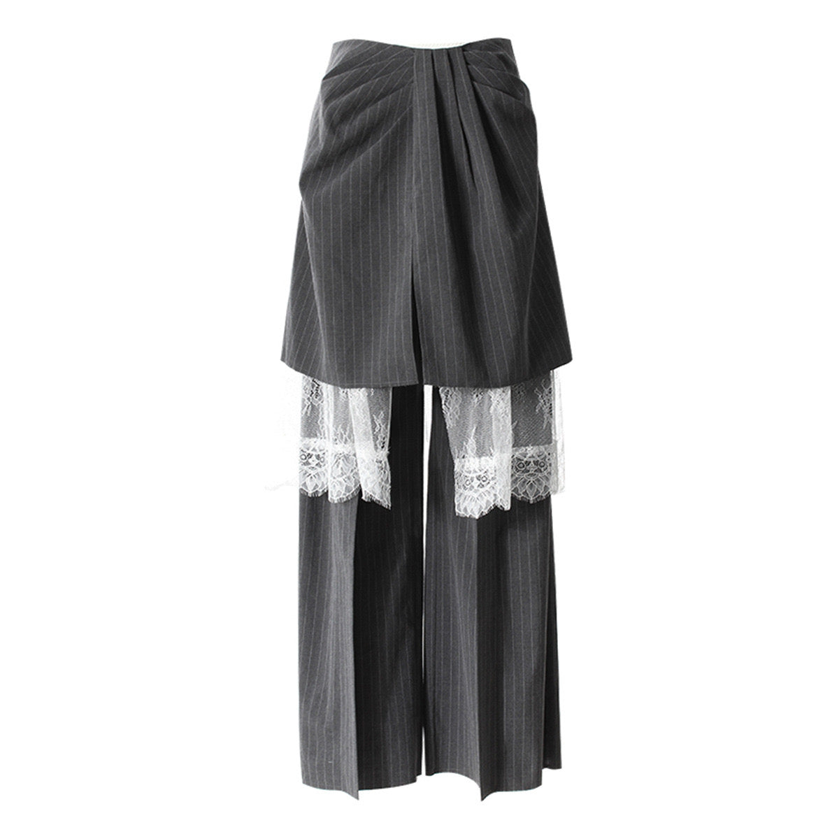 Lace cut trousers