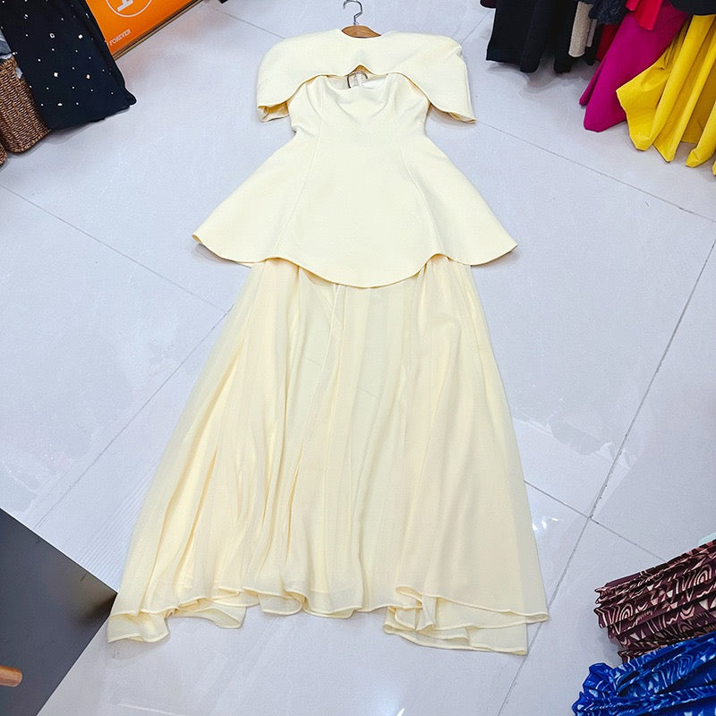 Australian shawl 3 pieces style dress