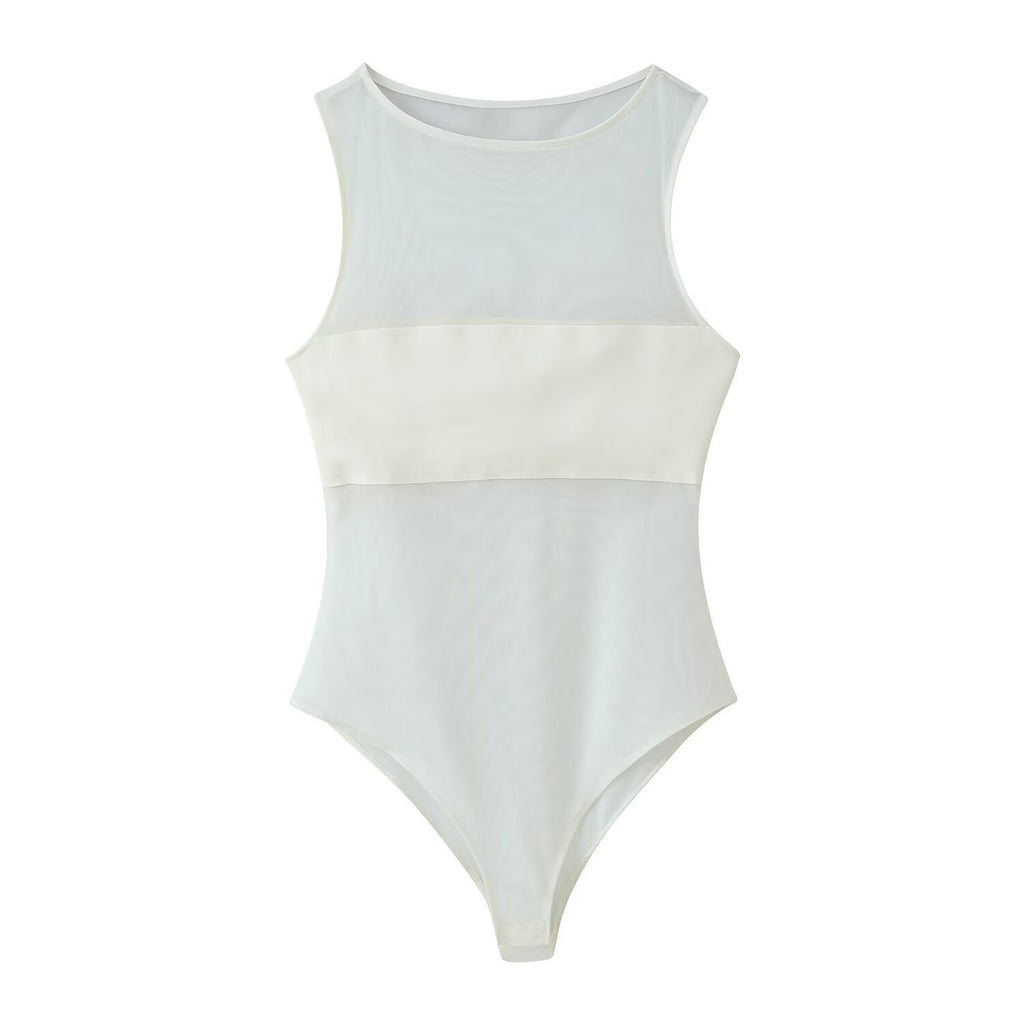Mesh slim fit bodysuit