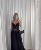 Embroidery floral dress