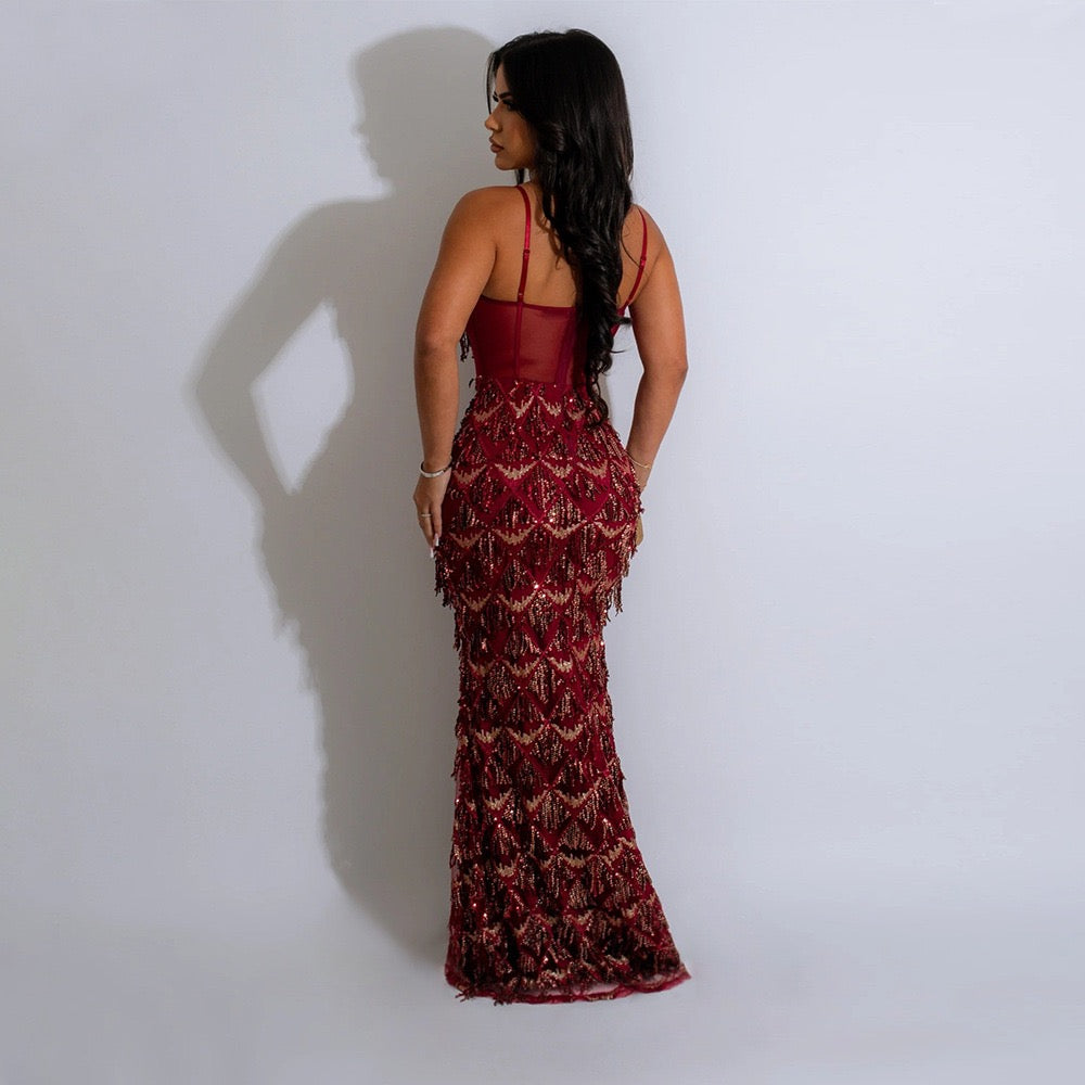 Spaghetti style dress