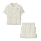 Fringes skirt set