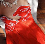 Spanish Open back & cinched waist dress