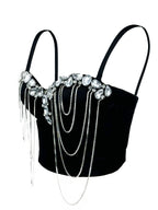 Chain diamond corset
