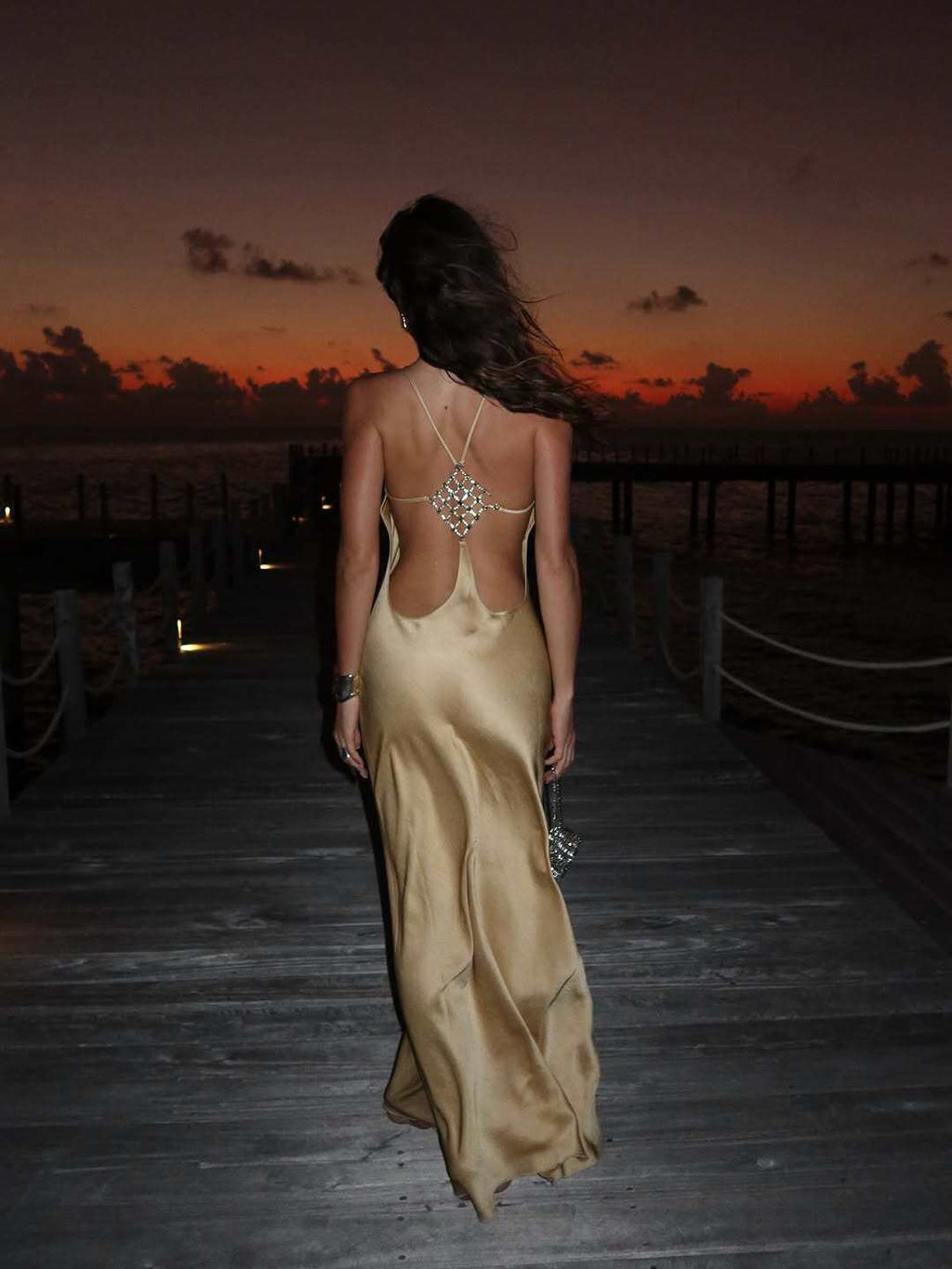 French satin mermaid gown