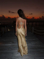 French satin mermaid gown